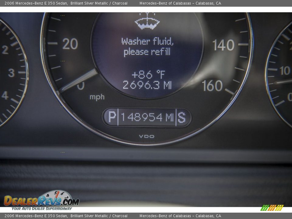 2006 Mercedes-Benz E 350 Sedan Brilliant Silver Metallic / Charcoal Photo #30