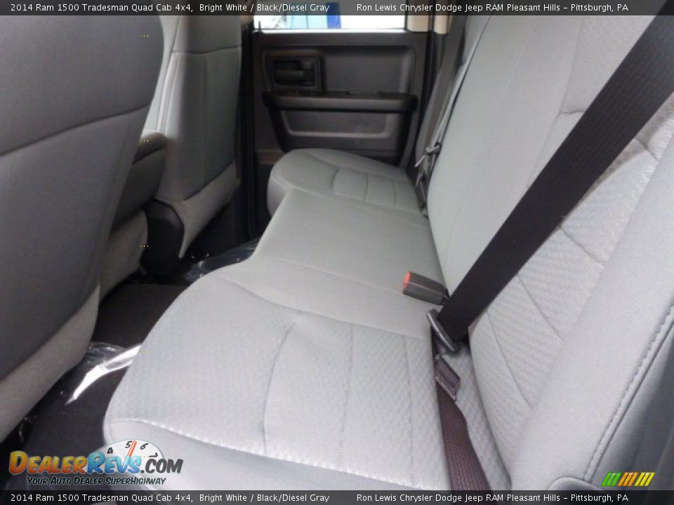 2014 Ram 1500 Tradesman Quad Cab 4x4 Bright White / Black/Diesel Gray Photo #13