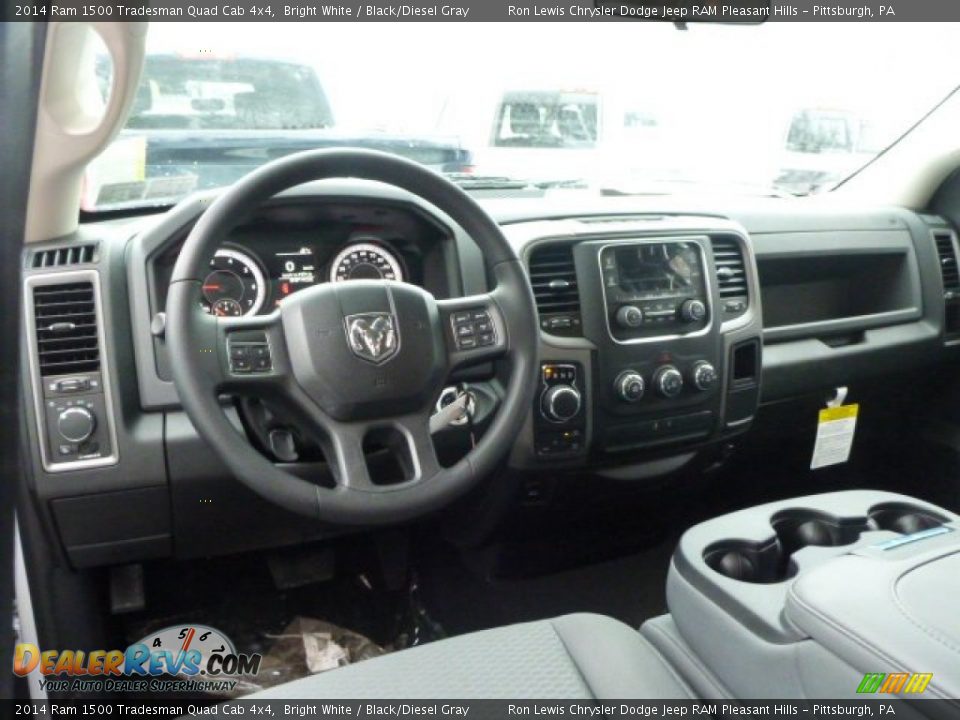 Dashboard of 2014 Ram 1500 Tradesman Quad Cab 4x4 Photo #14