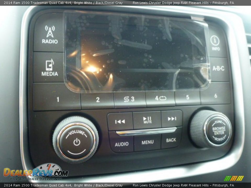 2014 Ram 1500 Tradesman Quad Cab 4x4 Bright White / Black/Diesel Gray Photo #19