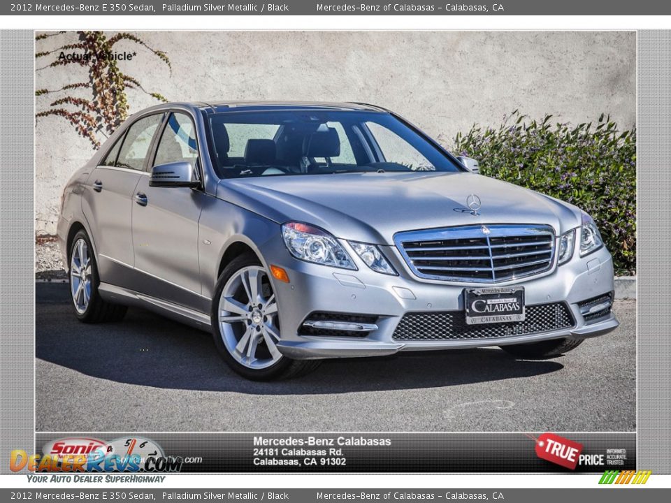 2012 Mercedes-Benz E 350 Sedan Palladium Silver Metallic / Black Photo #1