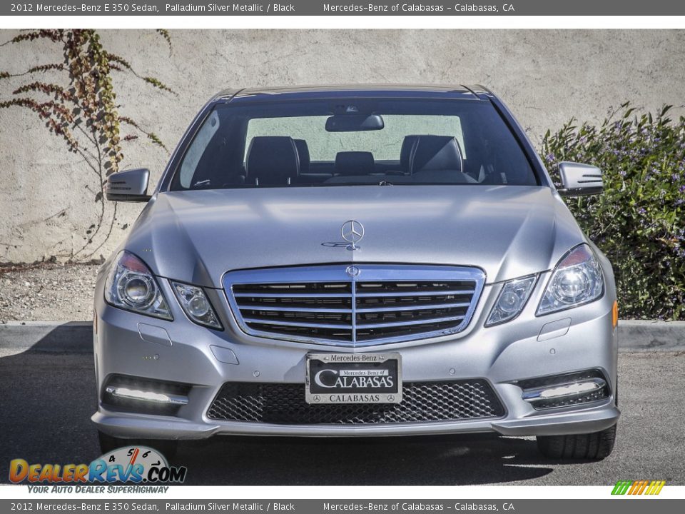 2012 Mercedes-Benz E 350 Sedan Palladium Silver Metallic / Black Photo #2