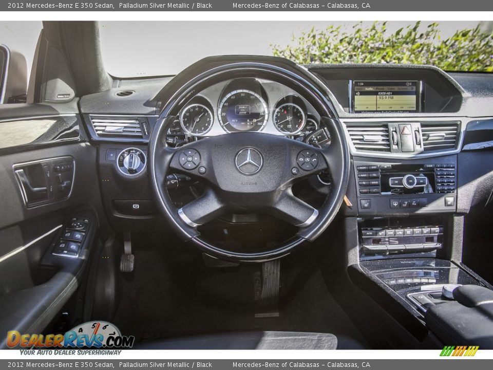 2012 Mercedes-Benz E 350 Sedan Palladium Silver Metallic / Black Photo #4