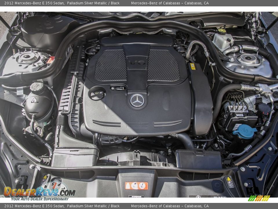 2012 Mercedes-Benz E 350 Sedan Palladium Silver Metallic / Black Photo #9