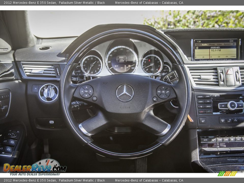 2012 Mercedes-Benz E 350 Sedan Palladium Silver Metallic / Black Photo #14