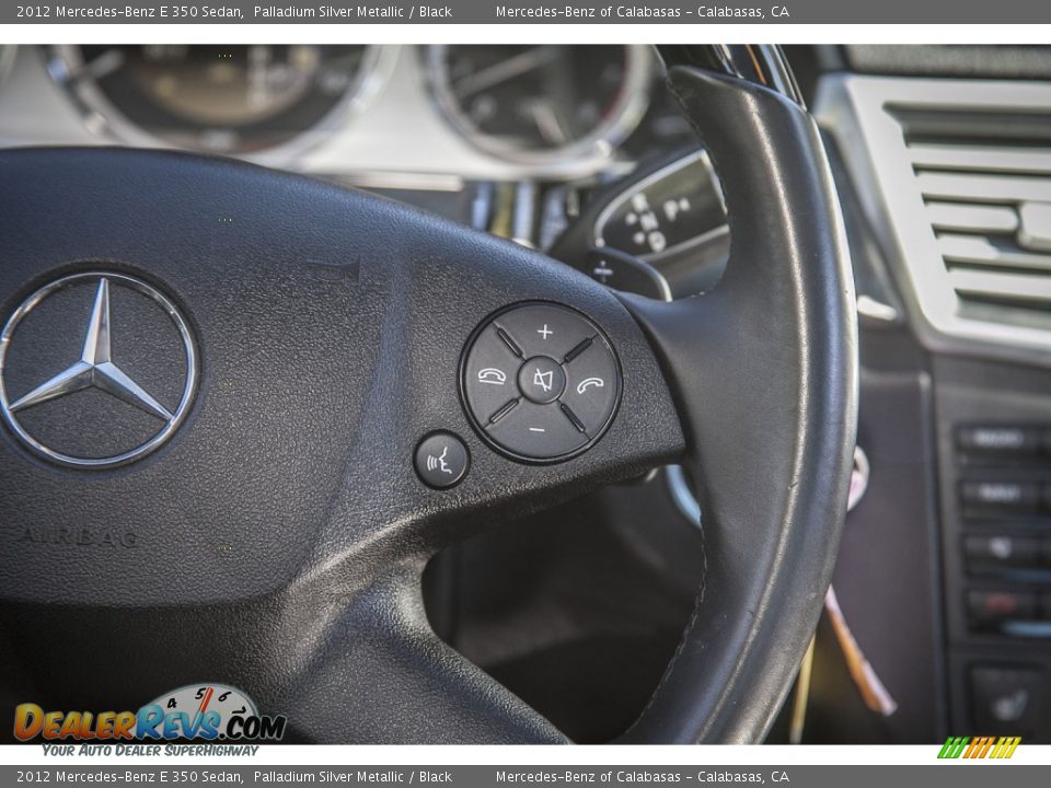 2012 Mercedes-Benz E 350 Sedan Palladium Silver Metallic / Black Photo #15