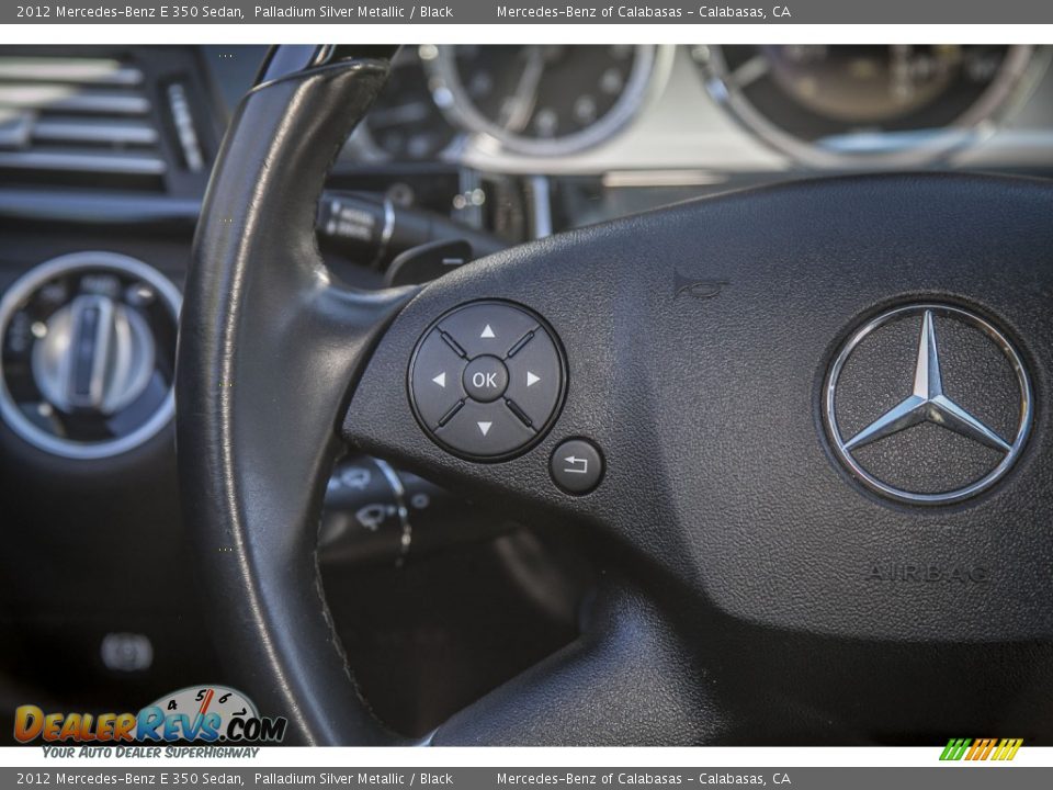 2012 Mercedes-Benz E 350 Sedan Palladium Silver Metallic / Black Photo #16