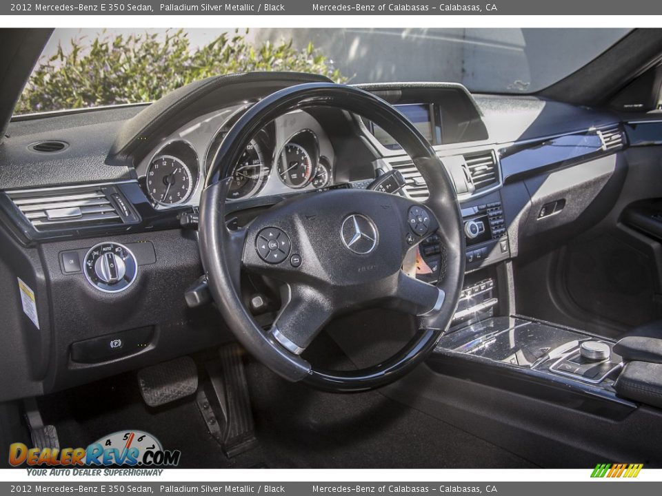 2012 Mercedes-Benz E 350 Sedan Palladium Silver Metallic / Black Photo #17