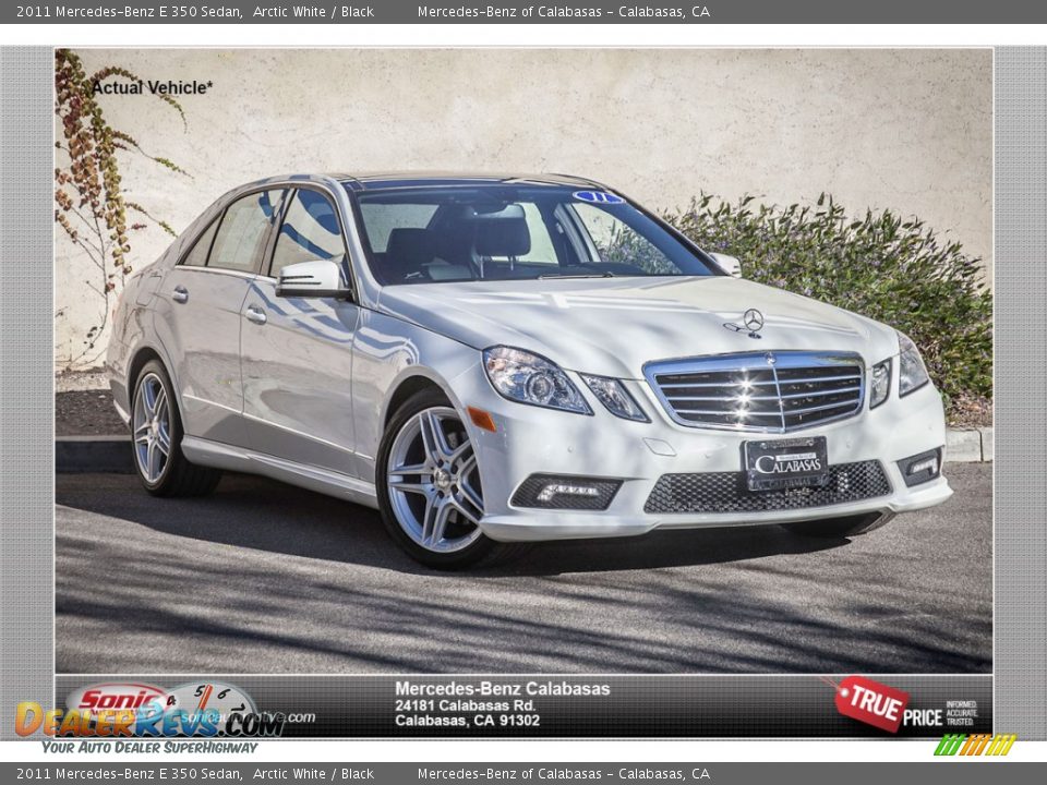 2011 Mercedes-Benz E 350 Sedan Arctic White / Black Photo #1