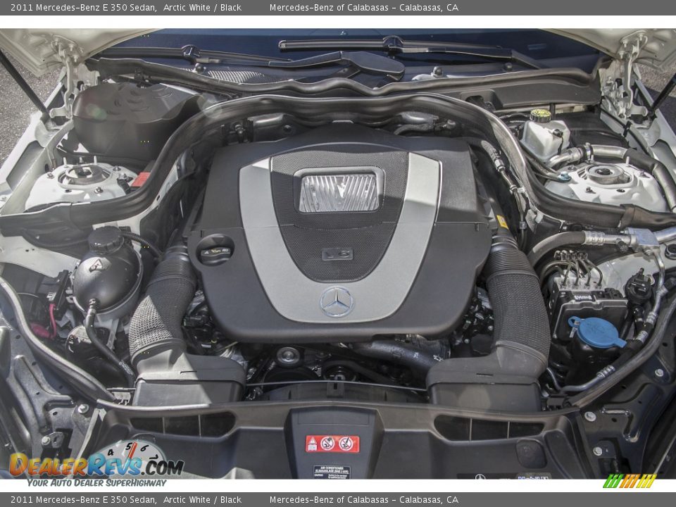 2011 Mercedes-Benz E 350 Sedan Arctic White / Black Photo #9