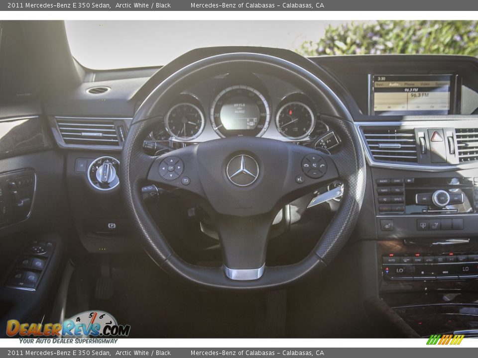 2011 Mercedes-Benz E 350 Sedan Arctic White / Black Photo #14