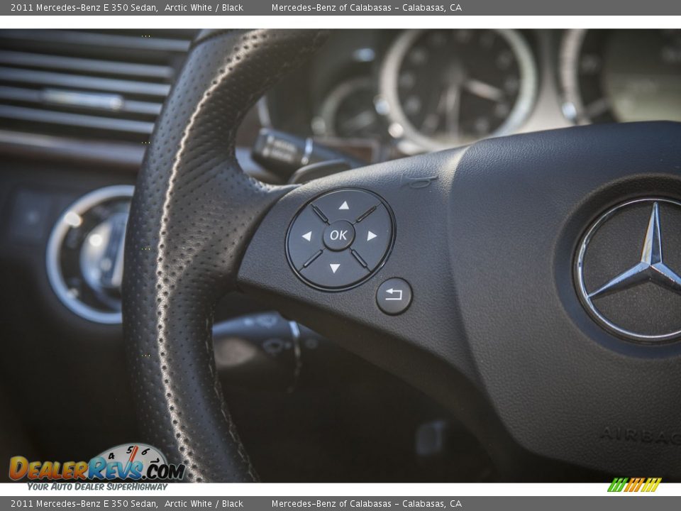 2011 Mercedes-Benz E 350 Sedan Arctic White / Black Photo #16