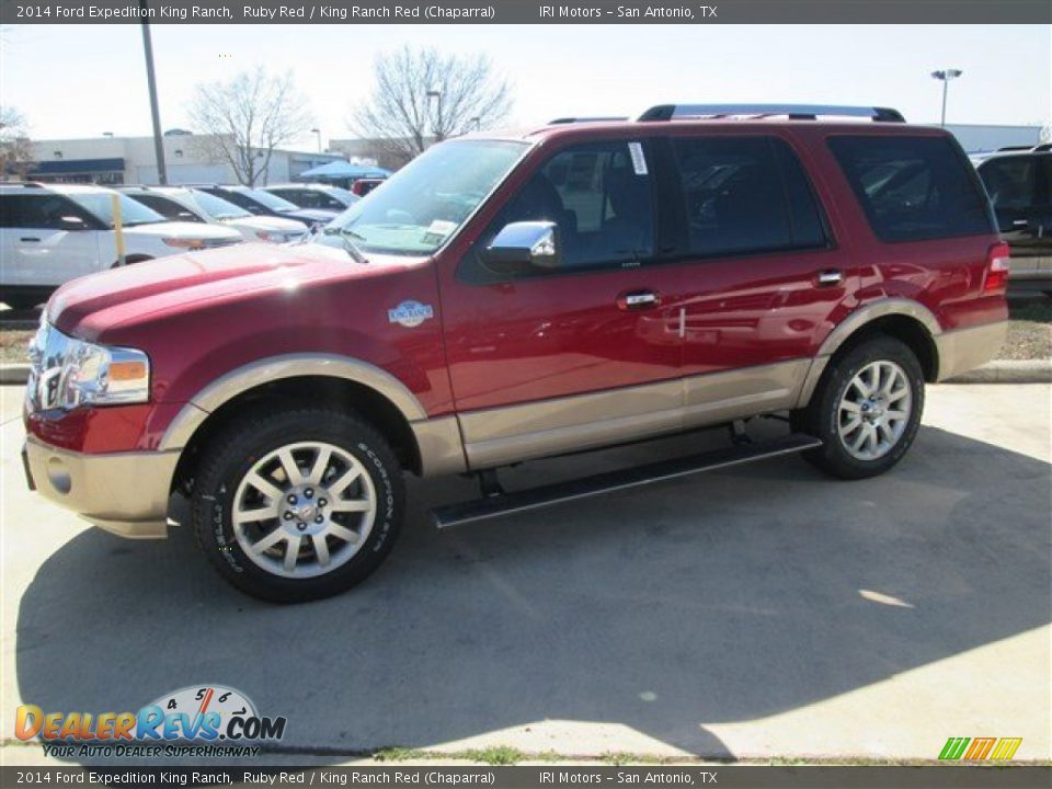 2014 Ford Expedition King Ranch Ruby Red / King Ranch Red (Chaparral) Photo #3
