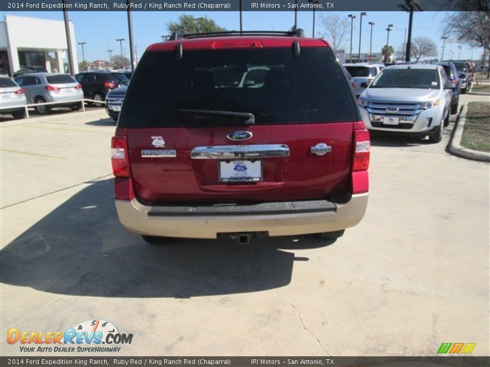 2014 Ford Expedition King Ranch Ruby Red / King Ranch Red (Chaparral) Photo #4