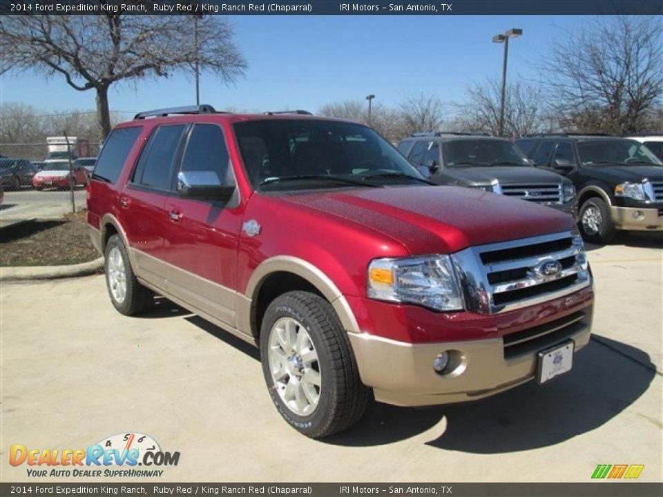 2014 Ford Expedition King Ranch Ruby Red / King Ranch Red (Chaparral) Photo #6
