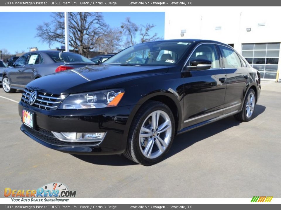 2014 Volkswagen Passat TDI SEL Premium Black / Cornsilk Beige Photo #1