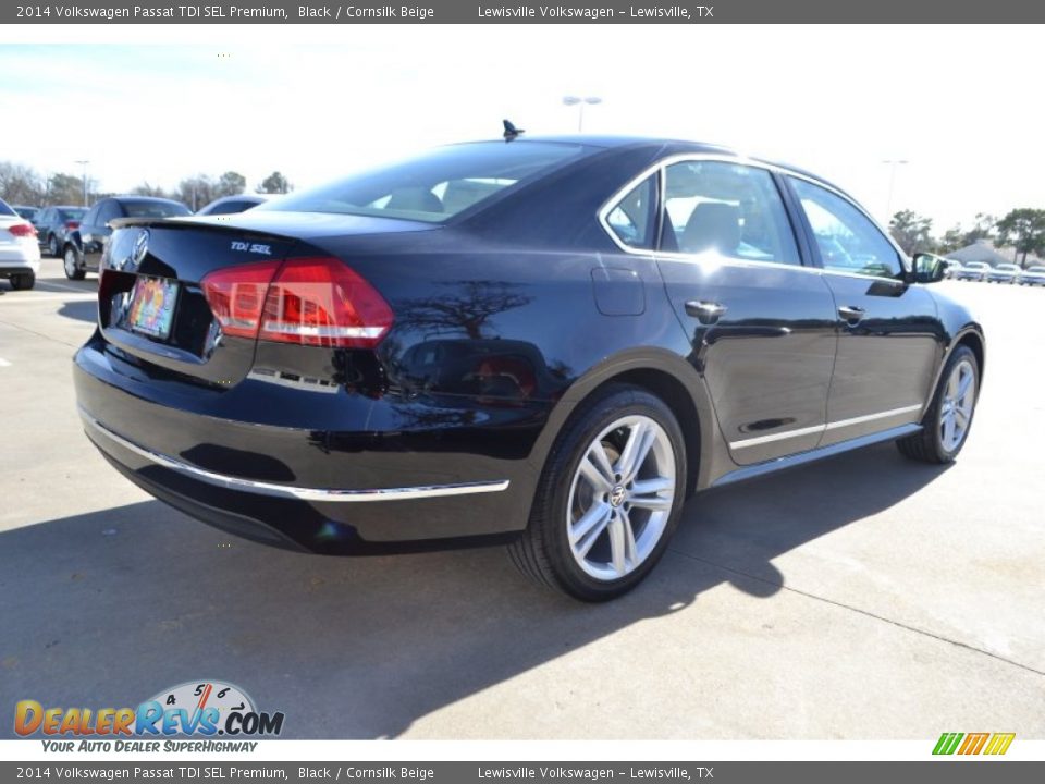 2014 Volkswagen Passat TDI SEL Premium Black / Cornsilk Beige Photo #2