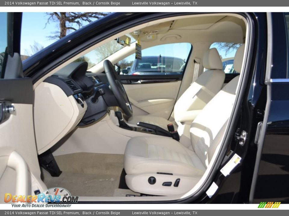 2014 Volkswagen Passat TDI SEL Premium Black / Cornsilk Beige Photo #3