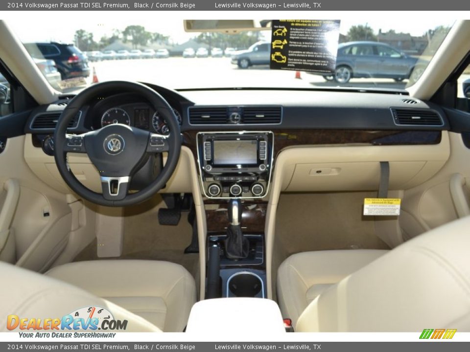 2014 Volkswagen Passat TDI SEL Premium Black / Cornsilk Beige Photo #5