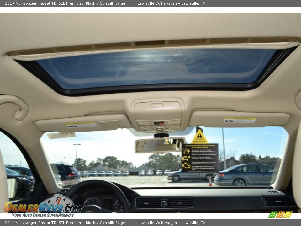 2014 Volkswagen Passat TDI SEL Premium Black / Cornsilk Beige Photo #6
