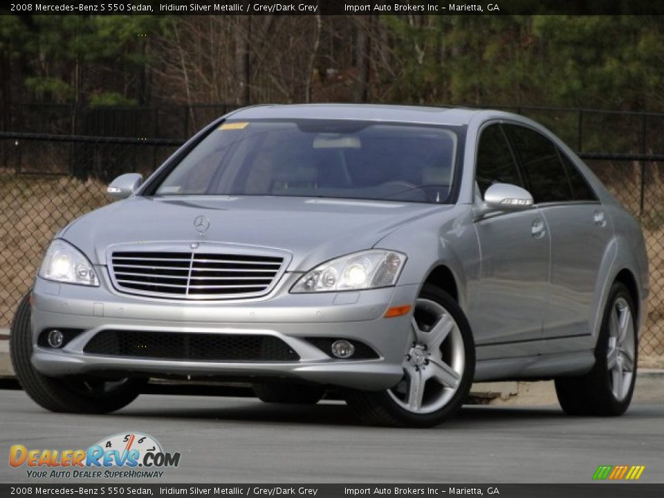 2008 Mercedes-Benz S 550 Sedan Iridium Silver Metallic / Grey/Dark Grey Photo #1