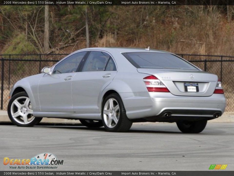 2008 Mercedes-Benz S 550 Sedan Iridium Silver Metallic / Grey/Dark Grey Photo #6