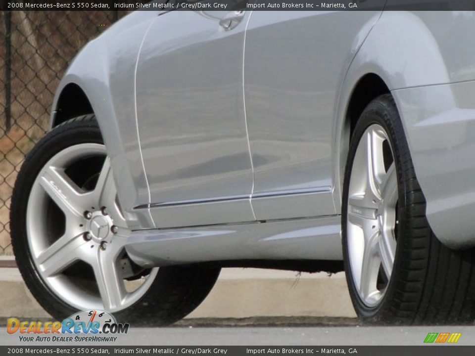 2008 Mercedes-Benz S 550 Sedan Iridium Silver Metallic / Grey/Dark Grey Photo #33