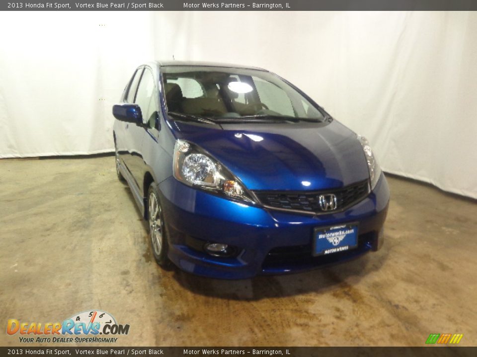 2013 Honda Fit Sport Vortex Blue Pearl / Sport Black Photo #1