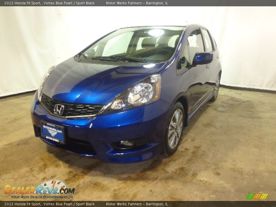 2013 Honda Fit Sport Vortex Blue Pearl / Sport Black Photo #3