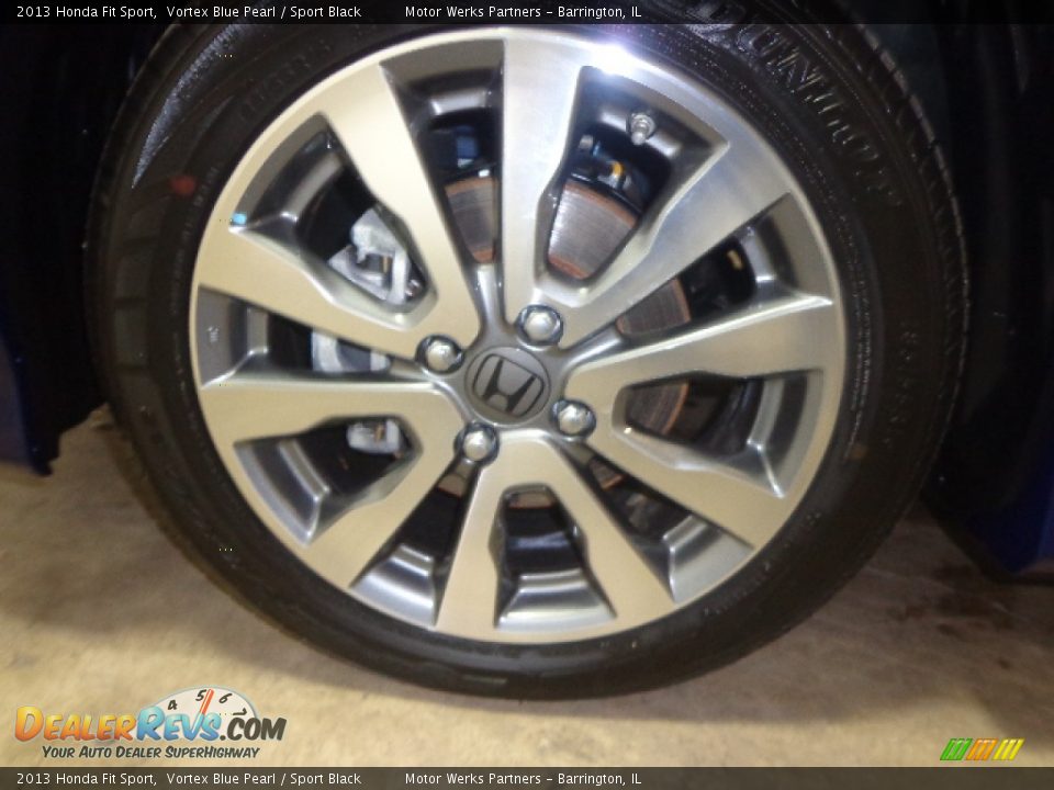 2013 Honda Fit Sport Vortex Blue Pearl / Sport Black Photo #9