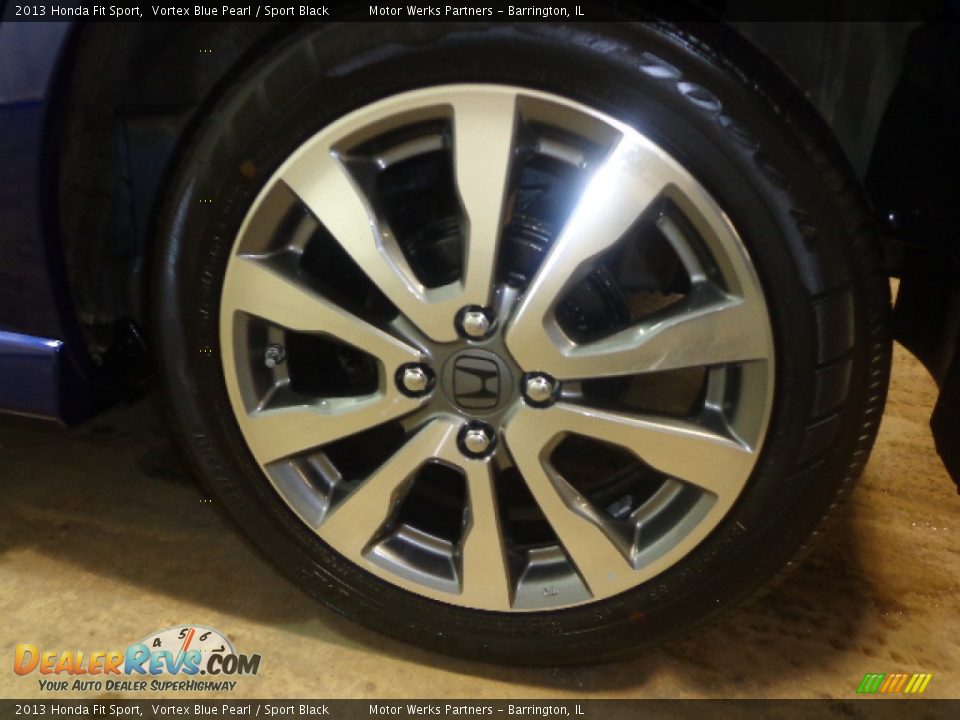 2013 Honda Fit Sport Vortex Blue Pearl / Sport Black Photo #10