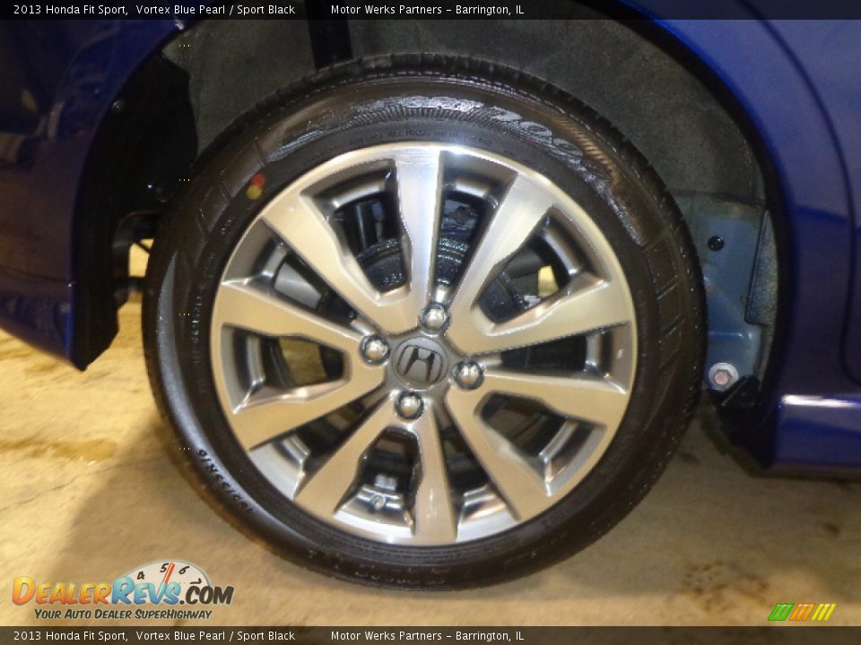 2013 Honda Fit Sport Vortex Blue Pearl / Sport Black Photo #11