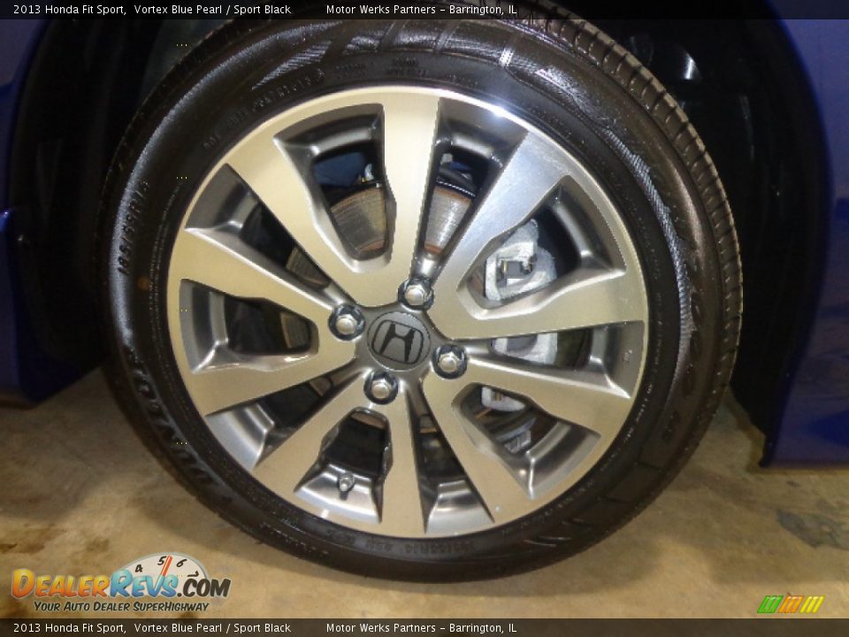 2013 Honda Fit Sport Vortex Blue Pearl / Sport Black Photo #12