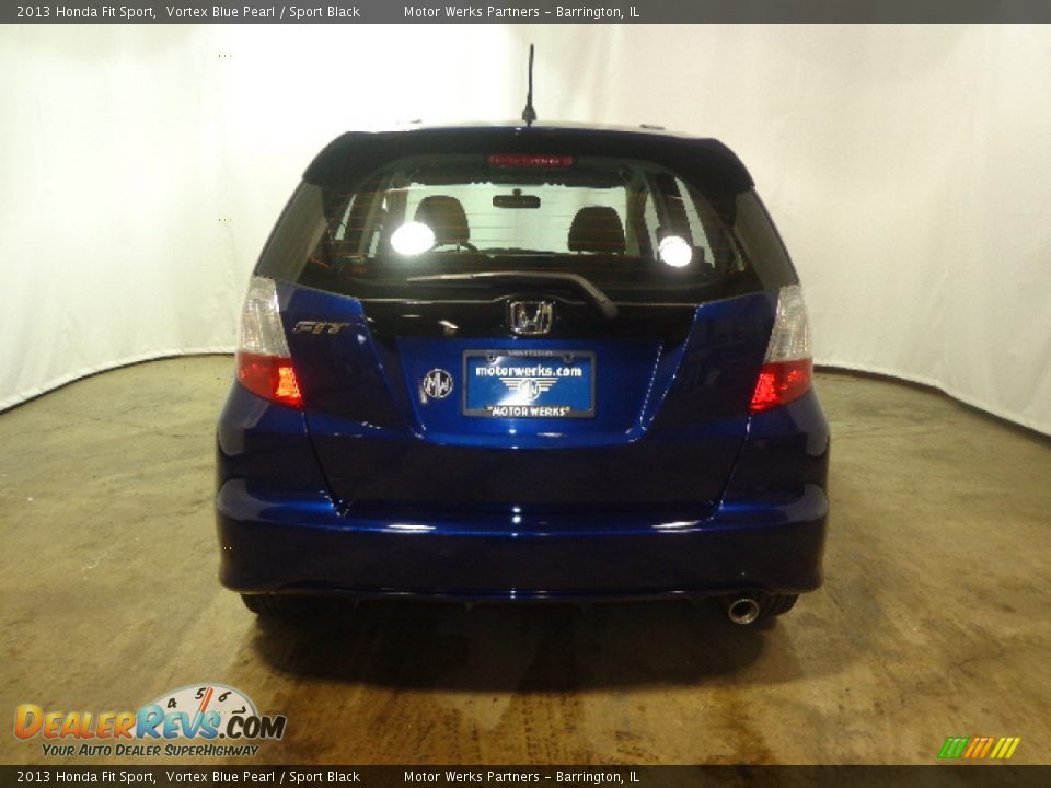 2013 Honda Fit Sport Vortex Blue Pearl / Sport Black Photo #15