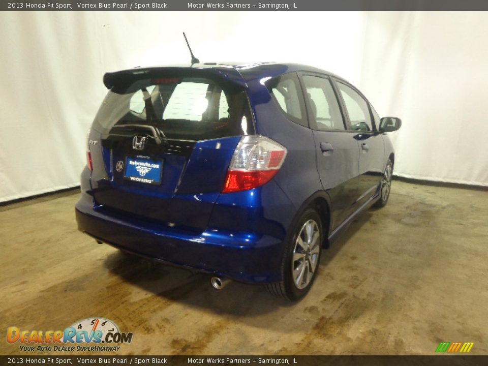 2013 Honda Fit Sport Vortex Blue Pearl / Sport Black Photo #16