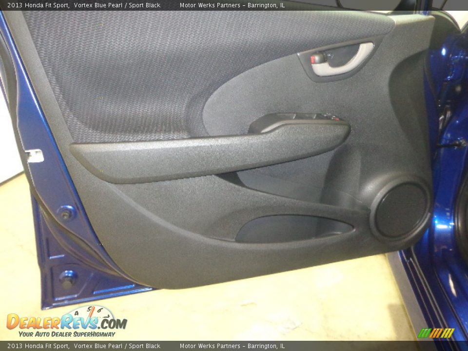 2013 Honda Fit Sport Vortex Blue Pearl / Sport Black Photo #21