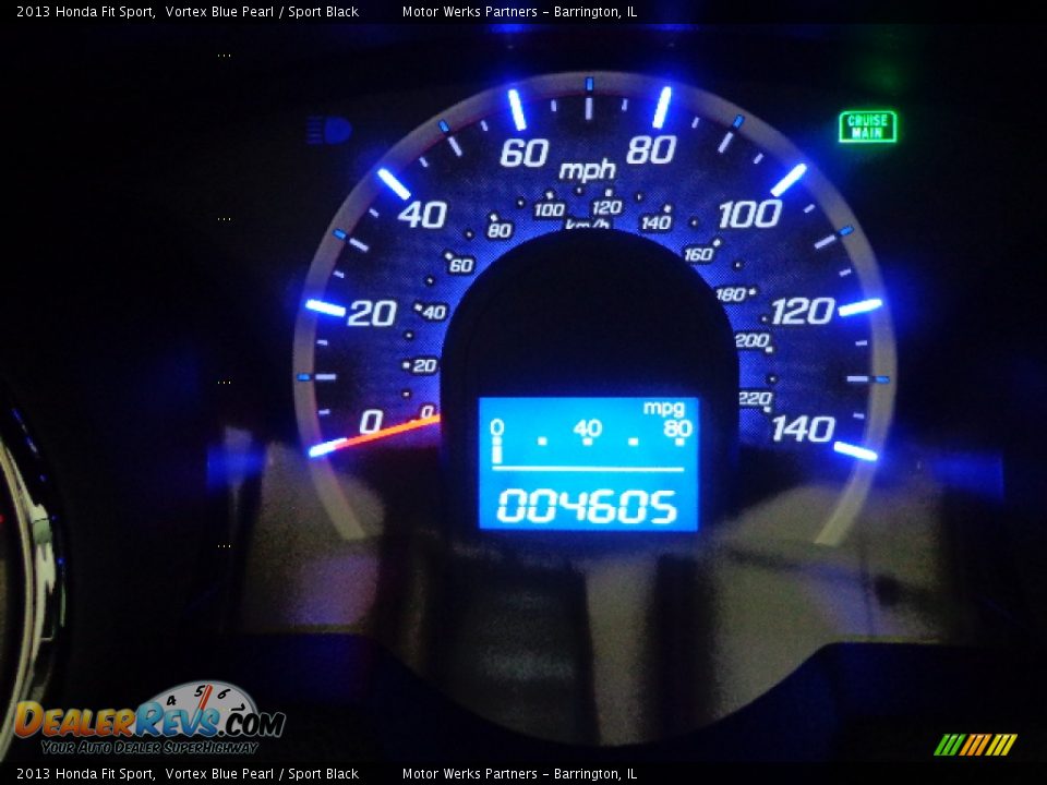 2013 Honda Fit Sport Vortex Blue Pearl / Sport Black Photo #23