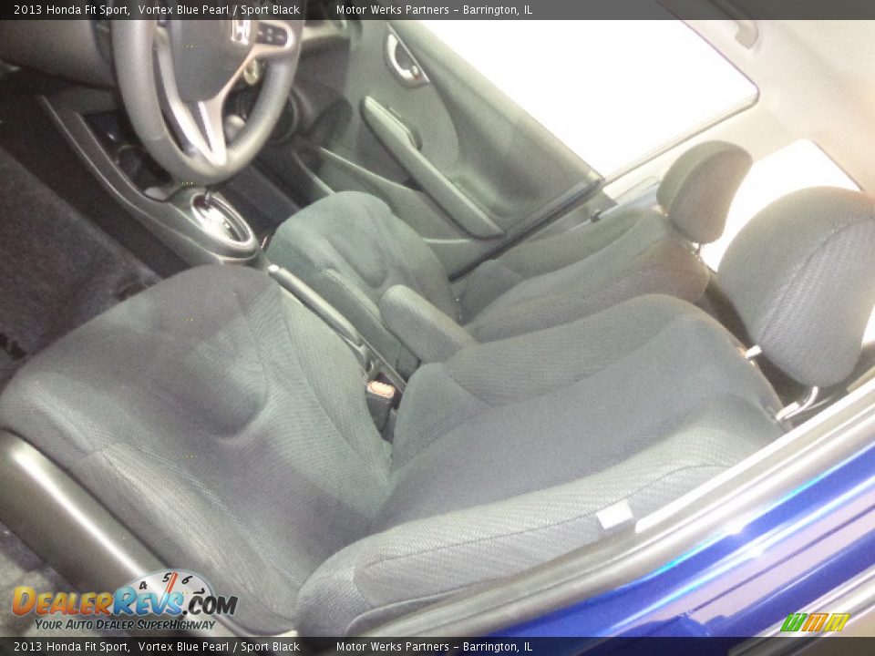 2013 Honda Fit Sport Vortex Blue Pearl / Sport Black Photo #26