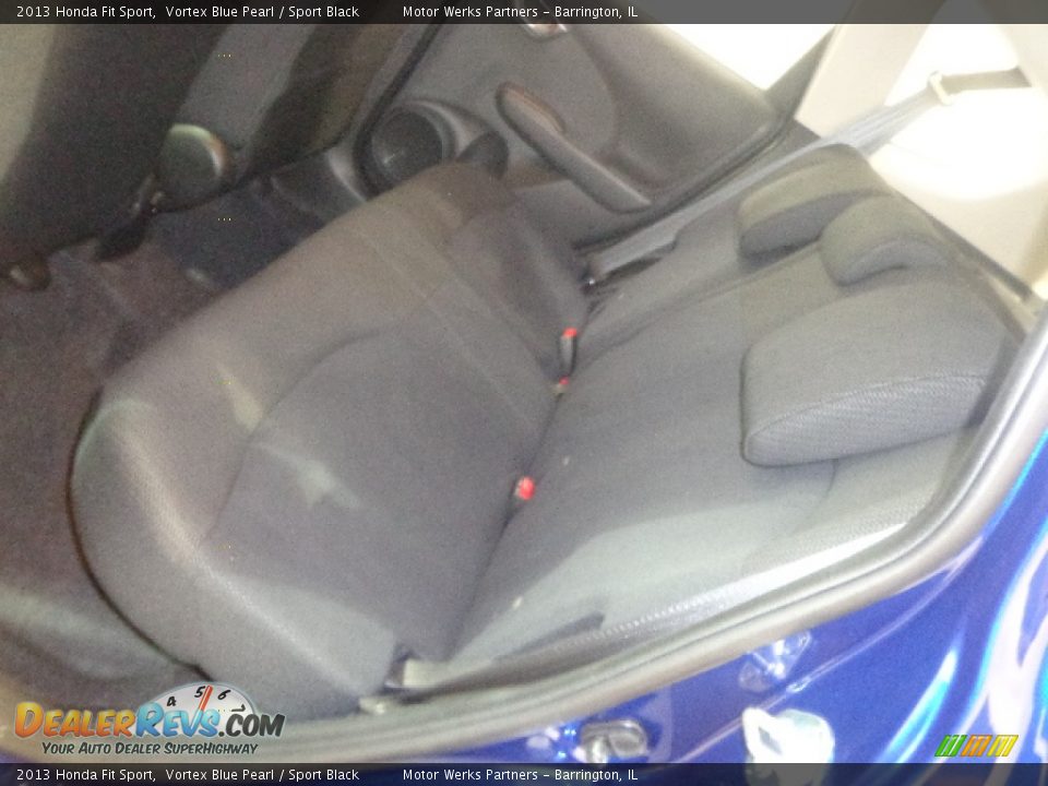 2013 Honda Fit Sport Vortex Blue Pearl / Sport Black Photo #29