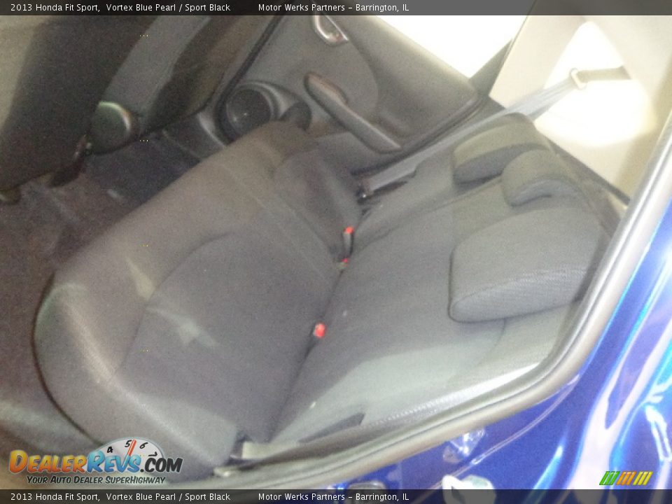 2013 Honda Fit Sport Vortex Blue Pearl / Sport Black Photo #30