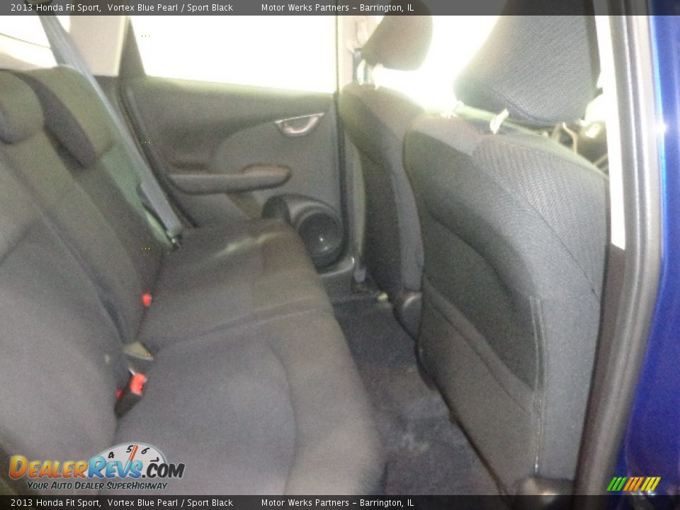 2013 Honda Fit Sport Vortex Blue Pearl / Sport Black Photo #33
