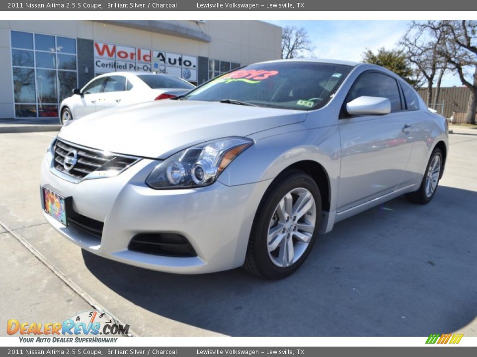 2011 Nissan Altima 2.5 S Coupe Brilliant Silver / Charcoal Photo #1