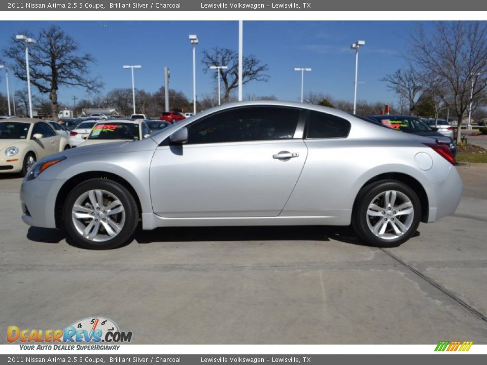 2011 Nissan Altima 2.5 S Coupe Brilliant Silver / Charcoal Photo #2