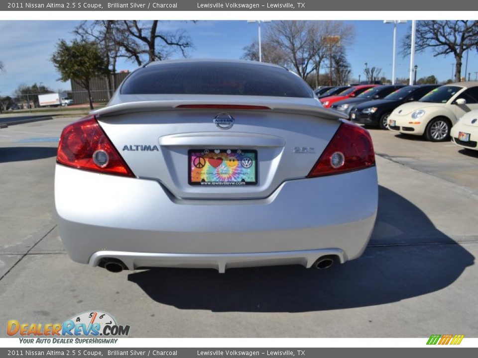 2011 Nissan Altima 2.5 S Coupe Brilliant Silver / Charcoal Photo #4