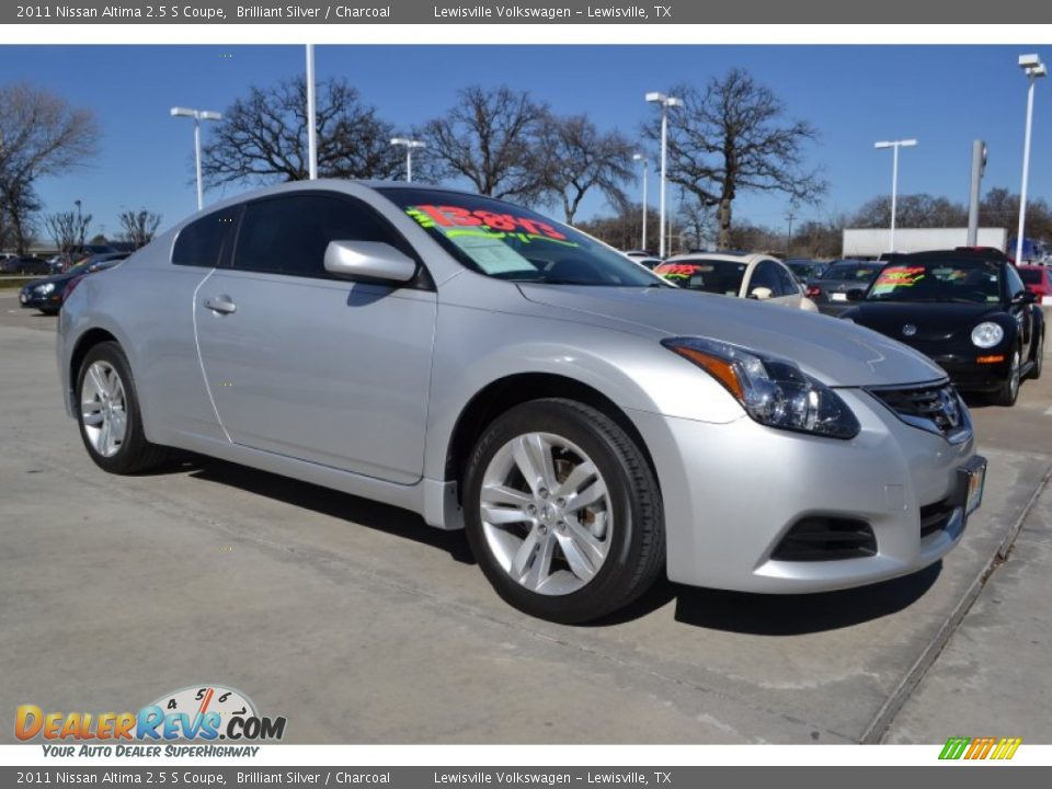 2011 Nissan Altima 2.5 S Coupe Brilliant Silver / Charcoal Photo #7