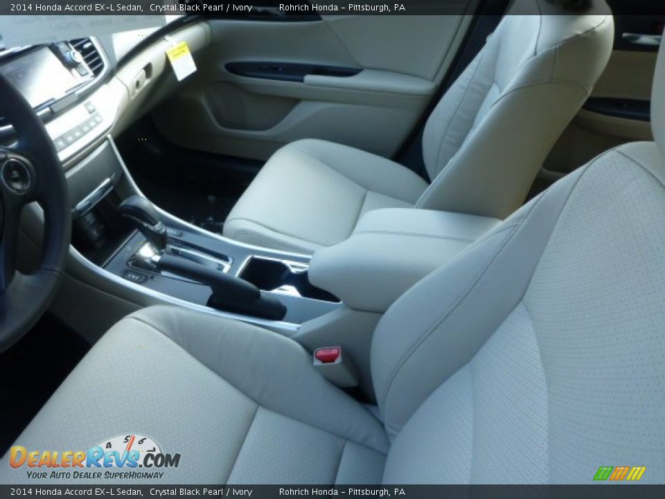2014 Honda Accord EX-L Sedan Crystal Black Pearl / Ivory Photo #7