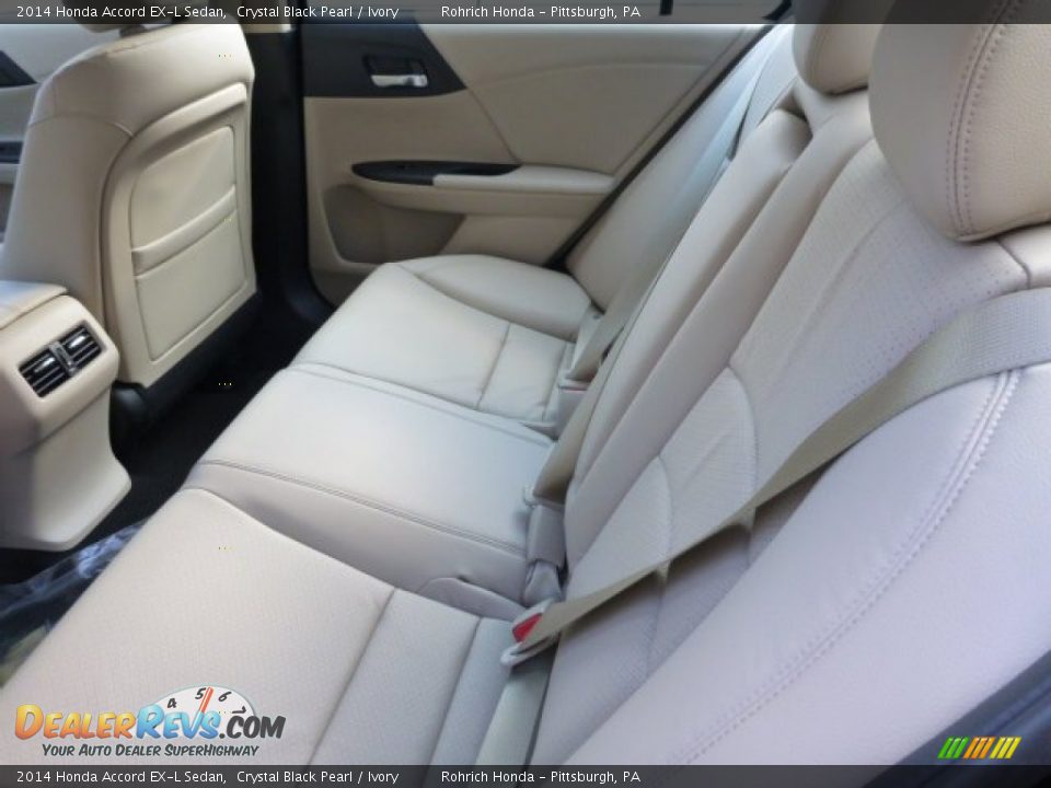2014 Honda Accord EX-L Sedan Crystal Black Pearl / Ivory Photo #8