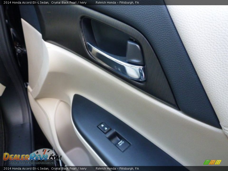 2014 Honda Accord EX-L Sedan Crystal Black Pearl / Ivory Photo #11