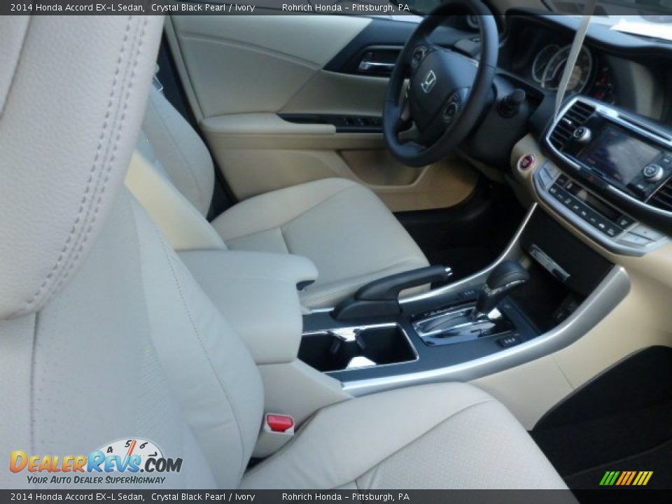 2014 Honda Accord EX-L Sedan Crystal Black Pearl / Ivory Photo #13
