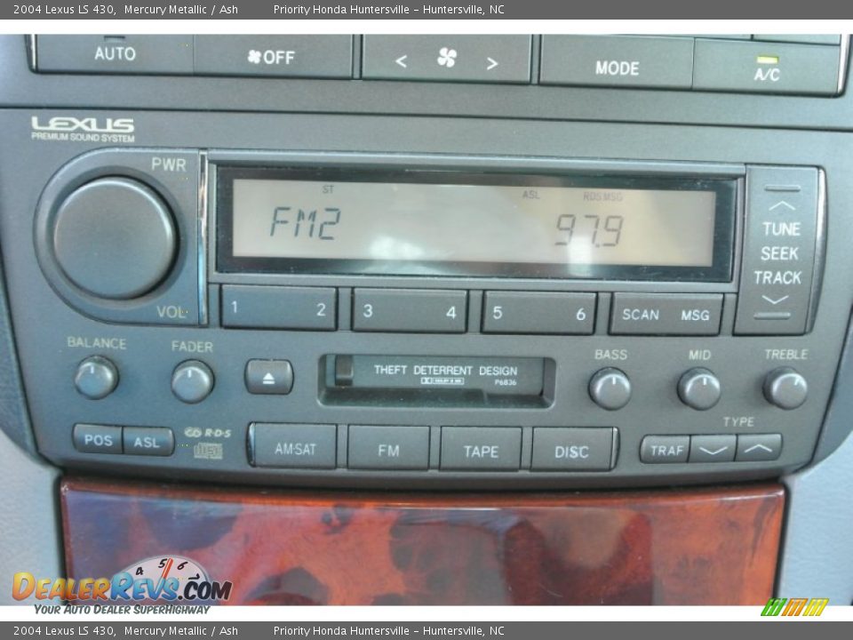 2004 Lexus LS 430 Mercury Metallic / Ash Photo #17